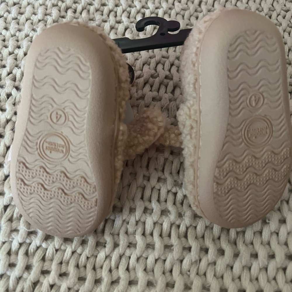 Carter's Tan and Pink Bunny Kids Shoes - Picture 4 of 5